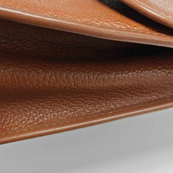 Calfskin Top Handle Bag Brown