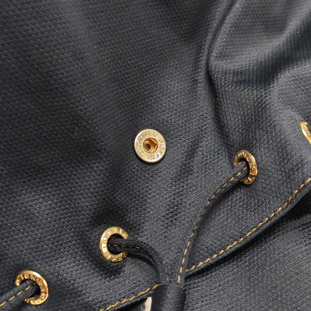 Fabric Top Handle Bag Blue