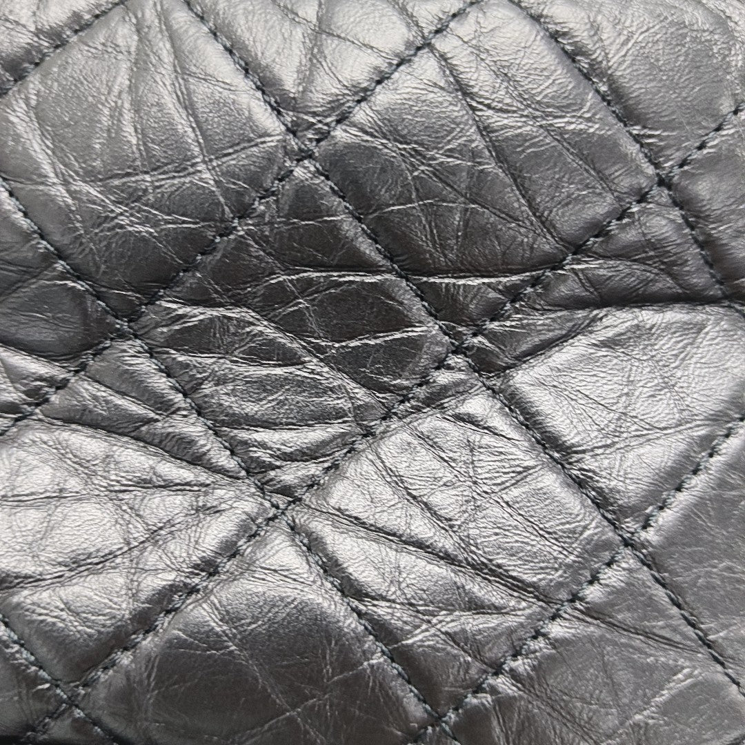 GABRIELLE Small Quilted Calfskin Black