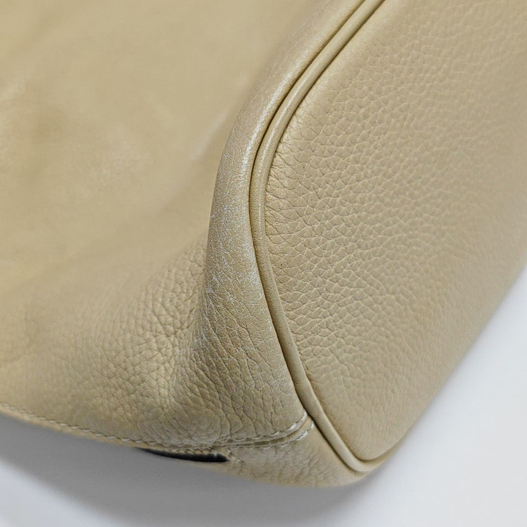 Calfskin Shoulder Bag Beige