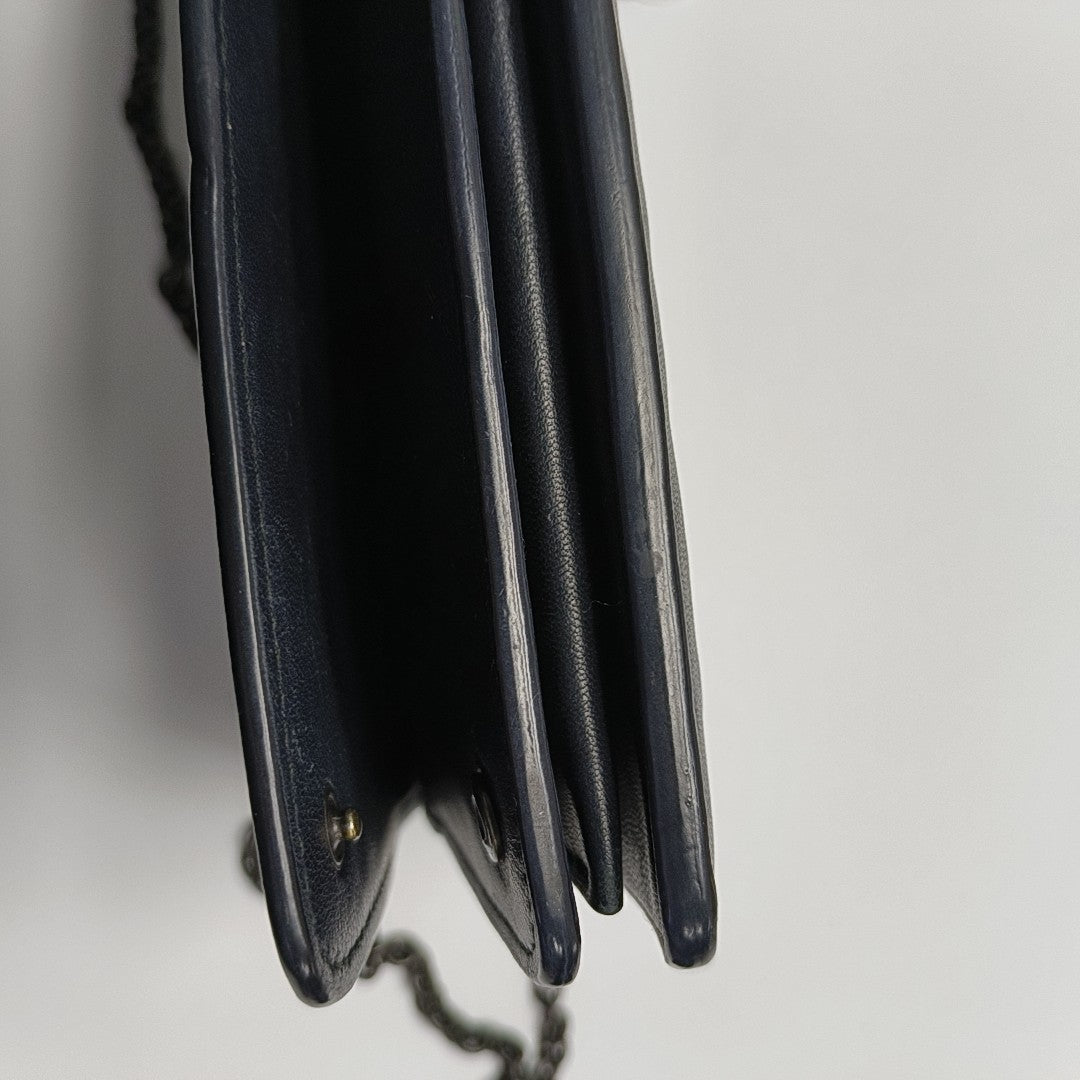 Lambskin Shoulder Bag Black