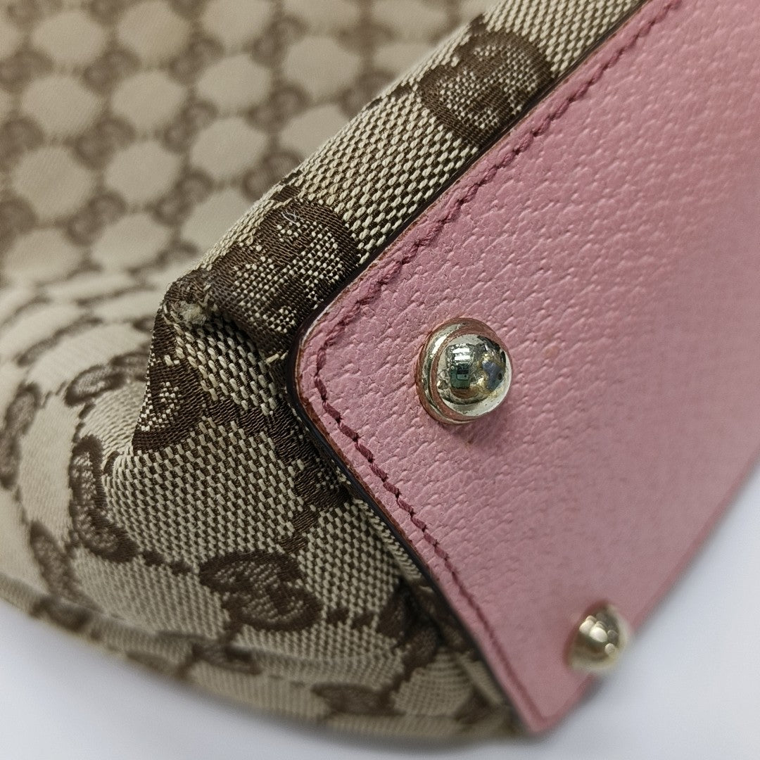 Monogram Canvas Top Handle Bag Beige