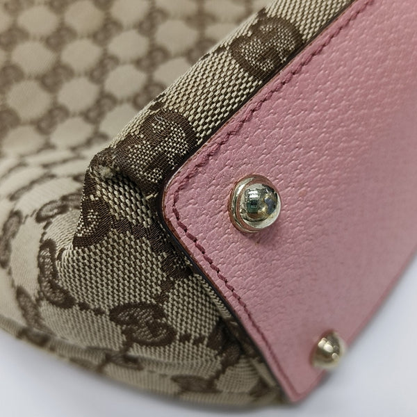 Monogram Canvas Top Handle Bag Beige