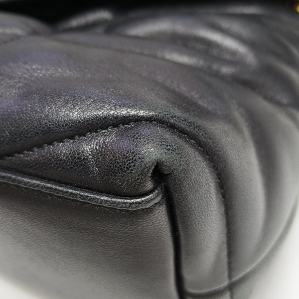 PUFFER Small Quilted Lambskin Black