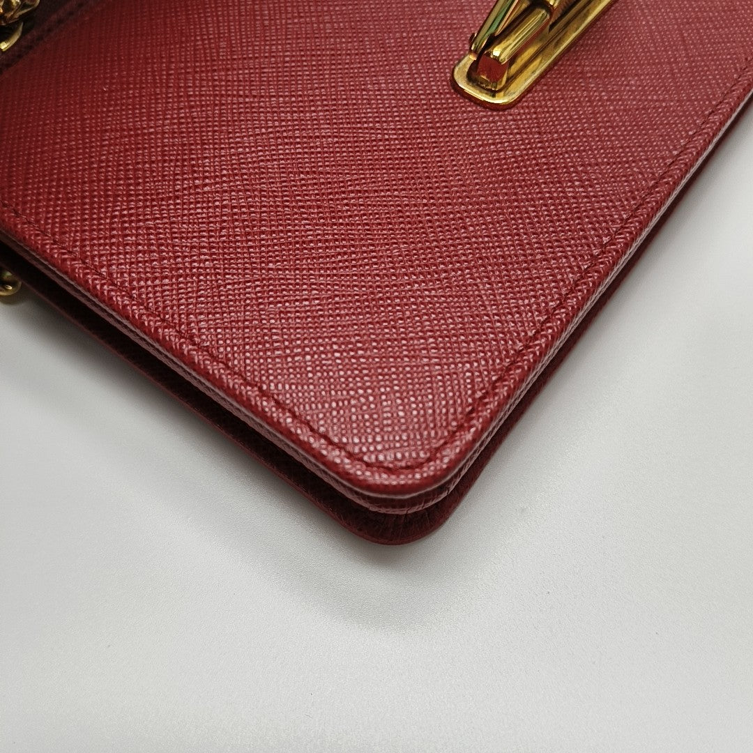 Saffiano Calfskin Red