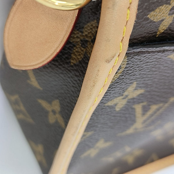 DIANE Monogram Coated Canvas Brown