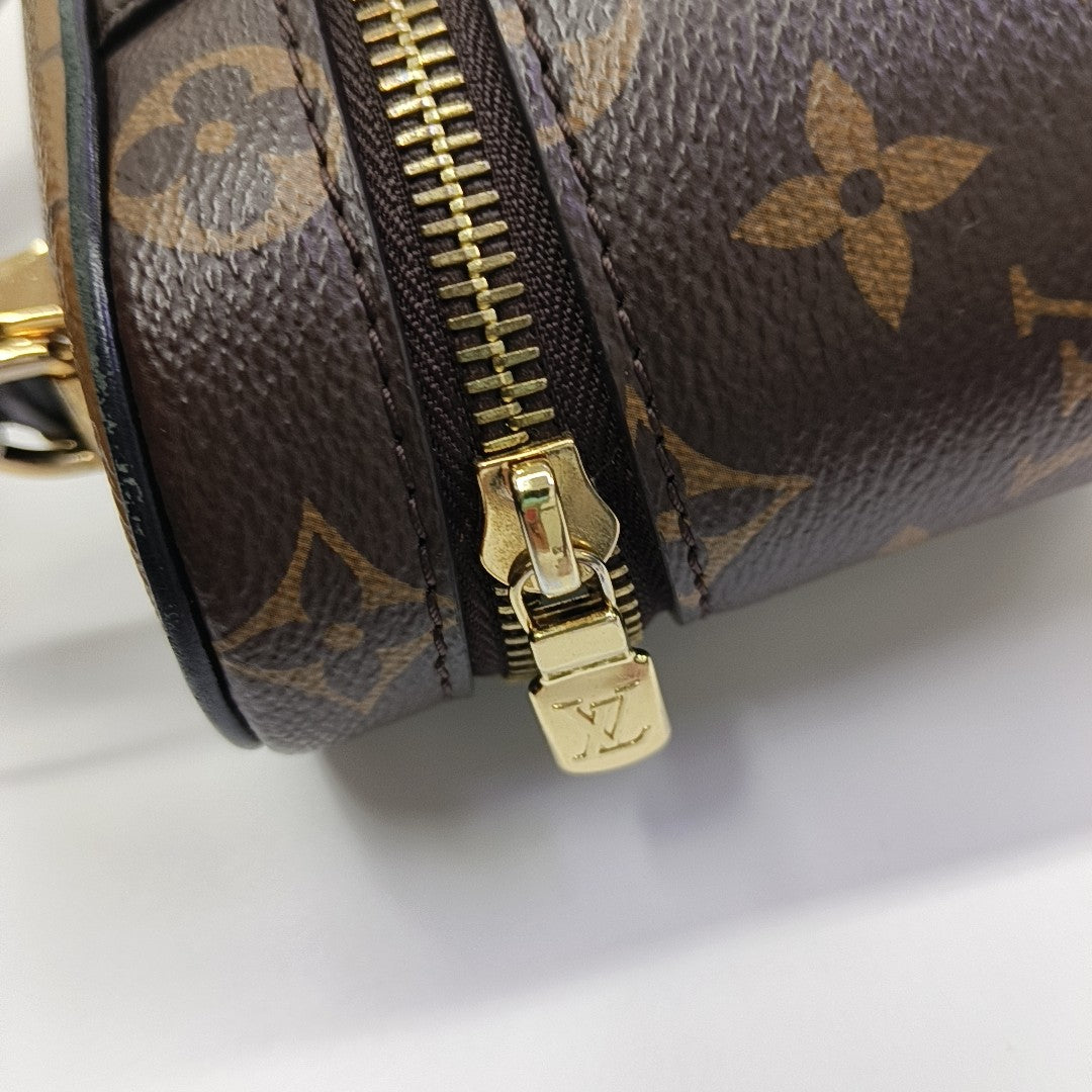 Vanity Chain Pouch Monogram Coated Canvas Brown