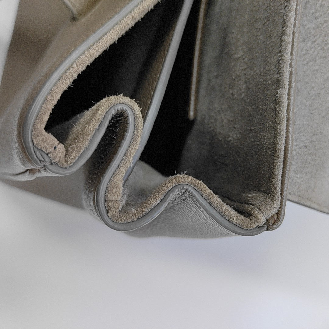 16 Medium Calfskin Gray
