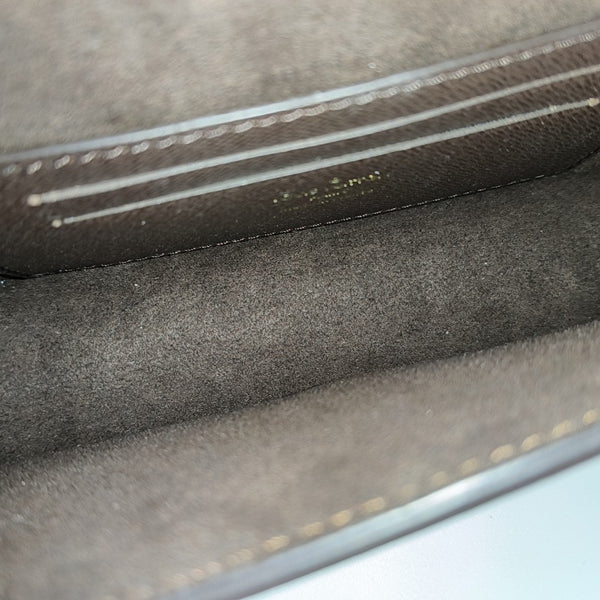 Lily Monogram Coated Canvas Brown