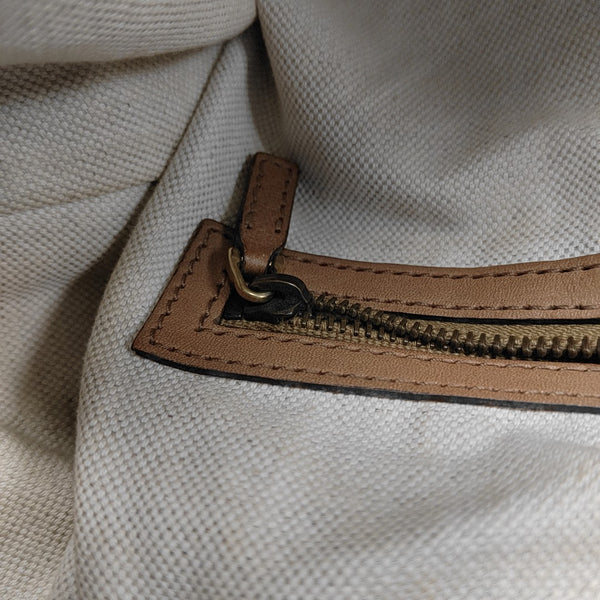 Rania Monogram Canvas Beige