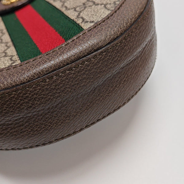 Ophidia Mini Monogram Coated Canvas Beige