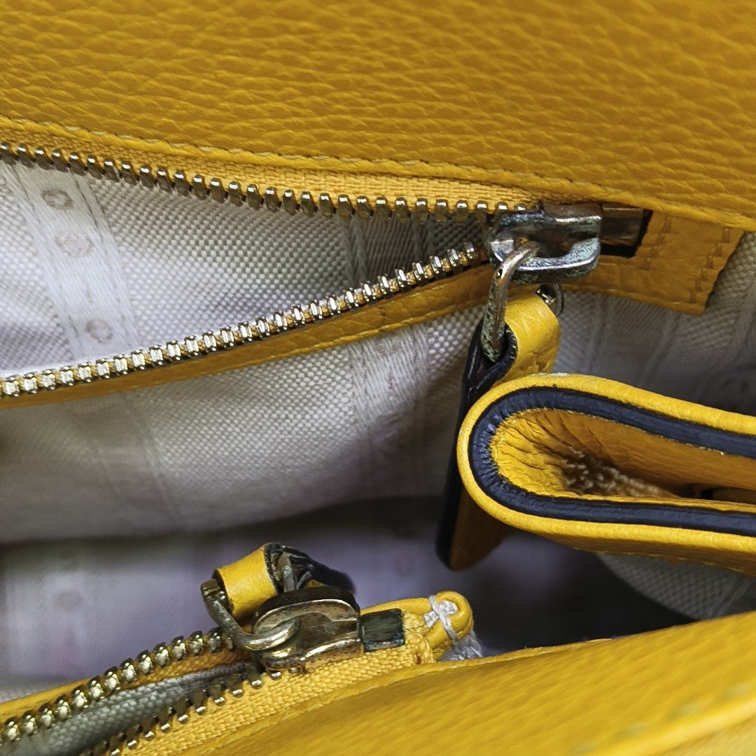 Calfskin Tote Bag Yellow