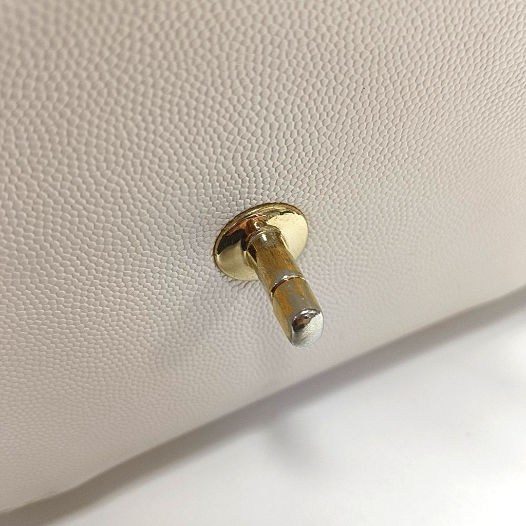 Grained Calfskin White