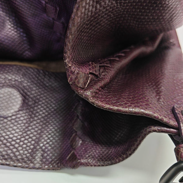 Lizard Top Handle Bag Red