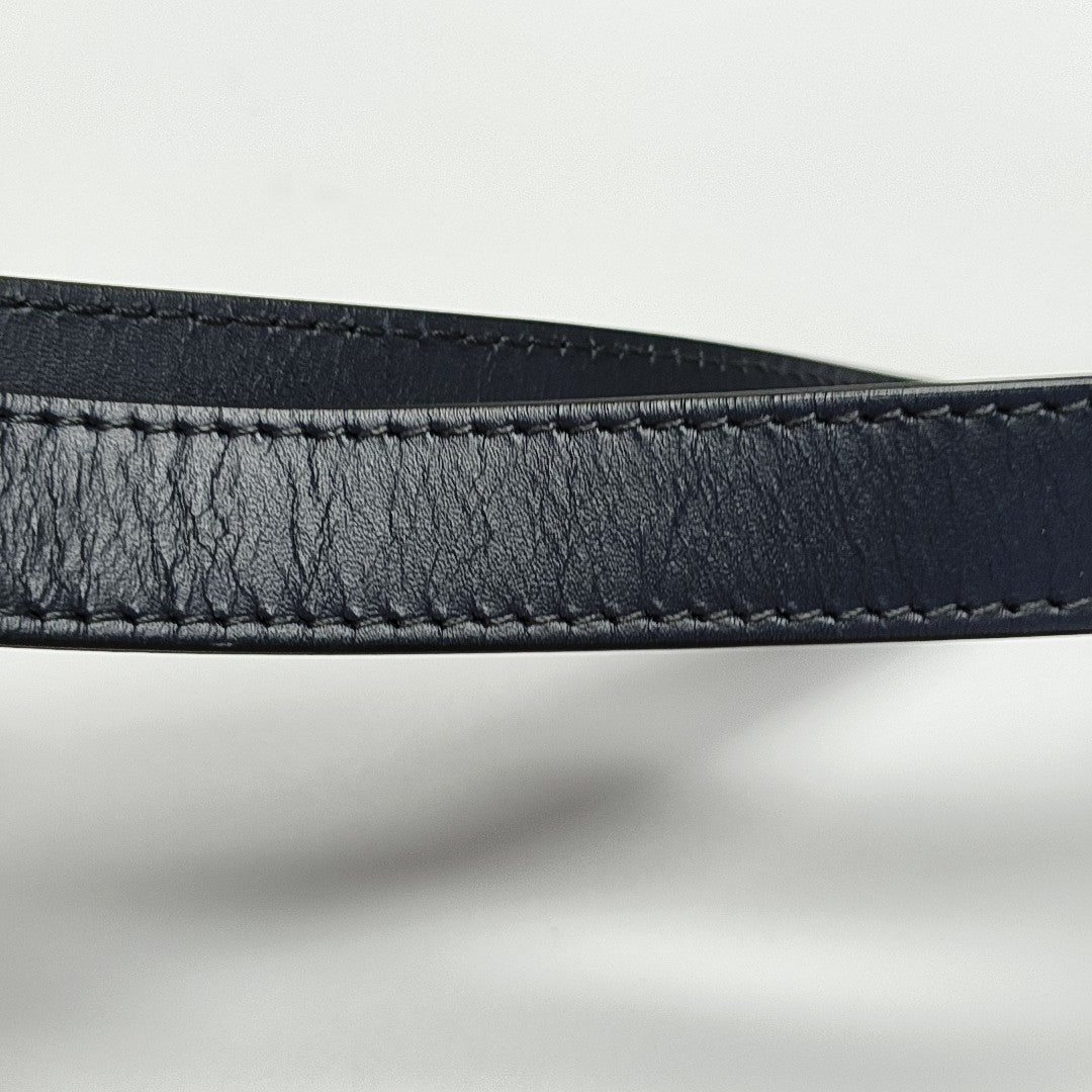 Bobby Medium Oblique Canvas Blue