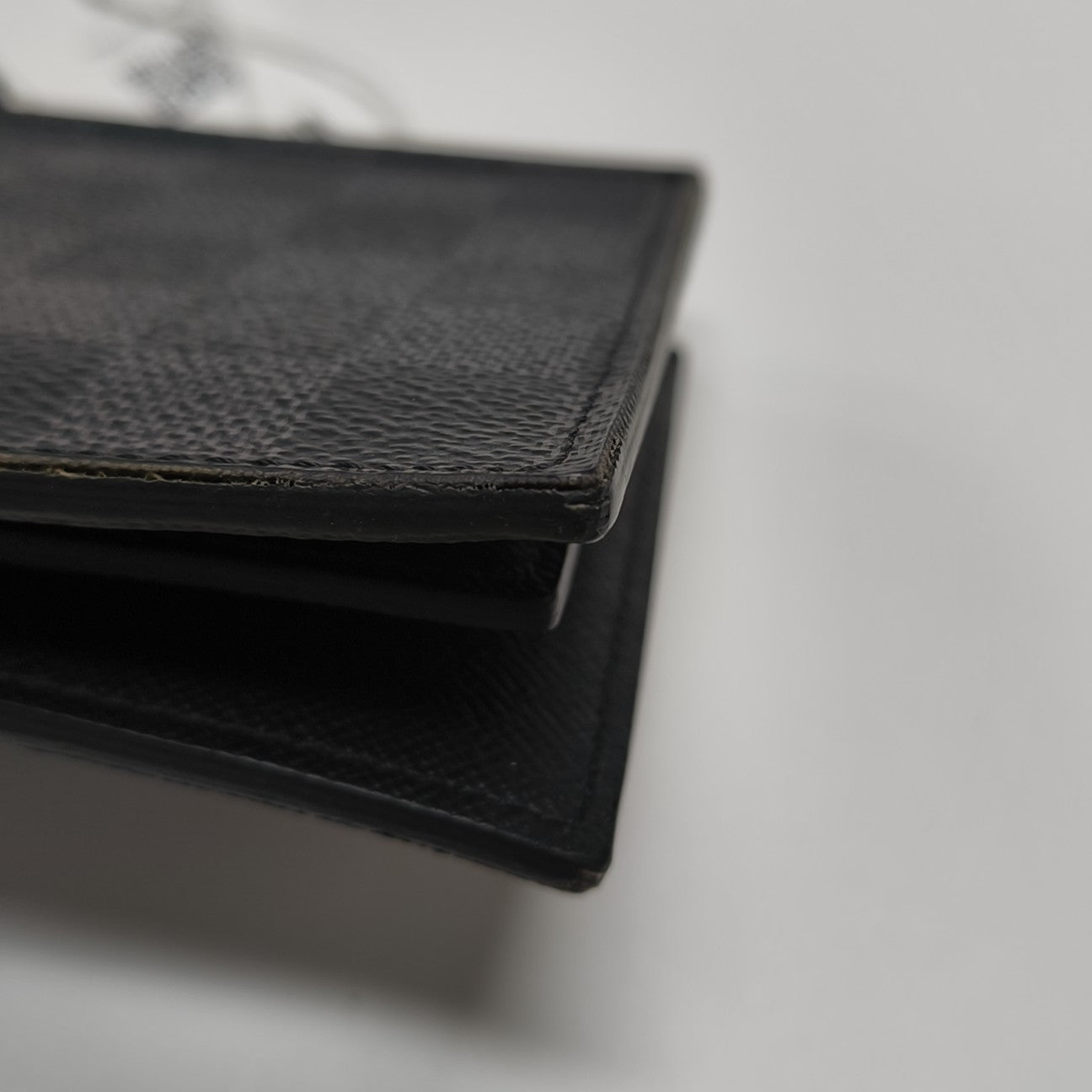 AMERIGO Damier Graphite Coated Canvas Gray Wallet