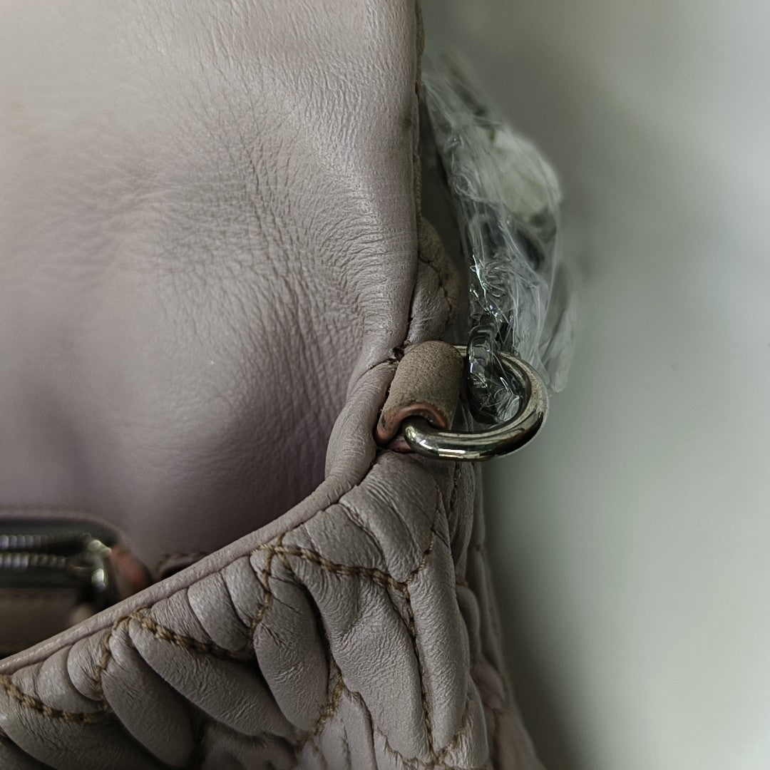 Crystal Quilted Lambskin Pink