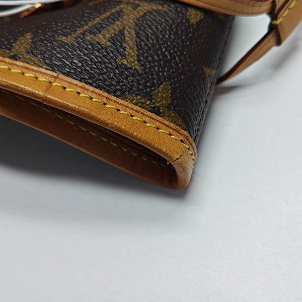 NEVERFULL MM Monogram Coated Canvas Brown