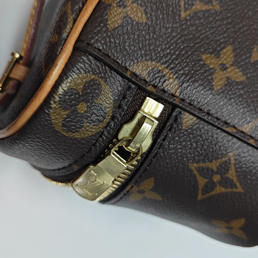 NICE Super Mini Monogram Coated Canvas Brown