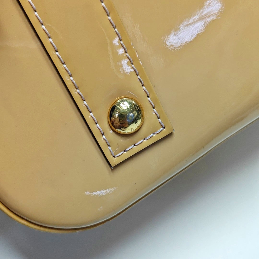 ALMA BB Monogram Patent Leather Yellow
