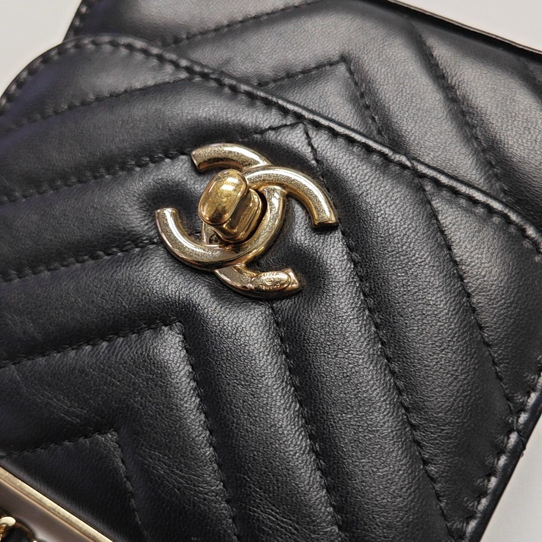 TRENDY CC Quilted Lambskin Black
