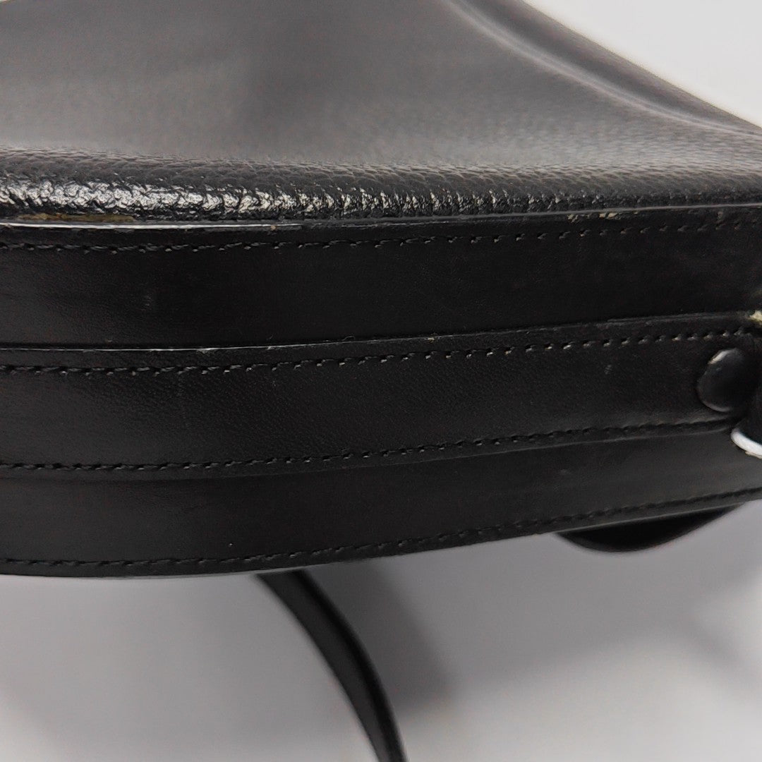 Calfskin Shoulder Bag Black