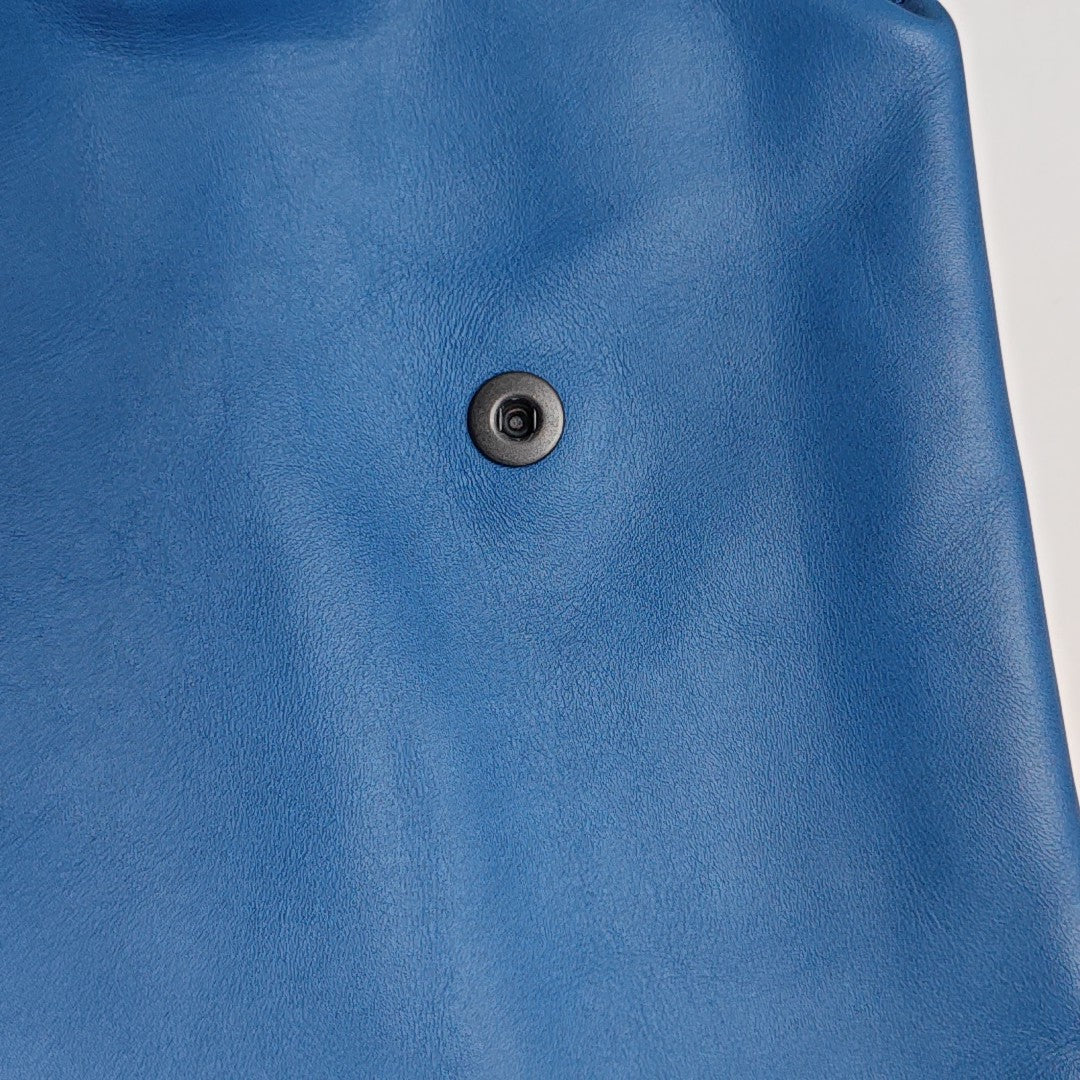 Calfskin Shoulder Bag Blue
