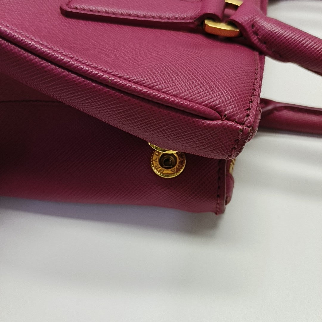Galleria Small Calfskin Red
