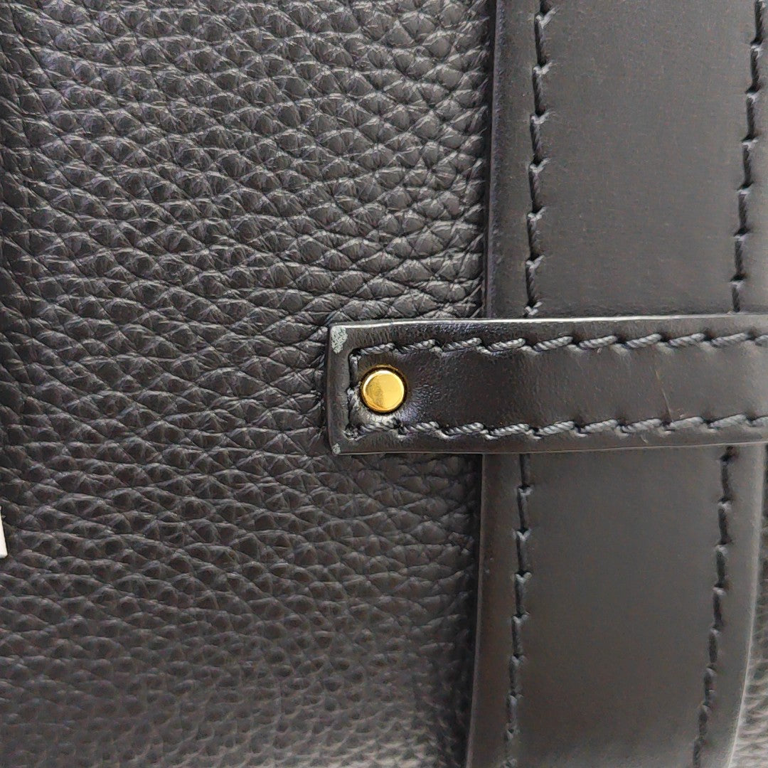 Aby Small Calfskin Black