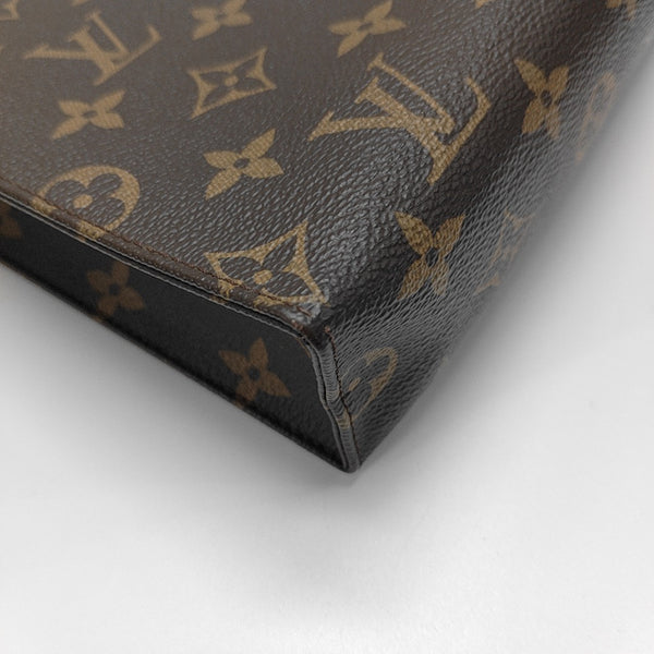 TOILET POCKET 26 Monogram Coated Canvas Brown