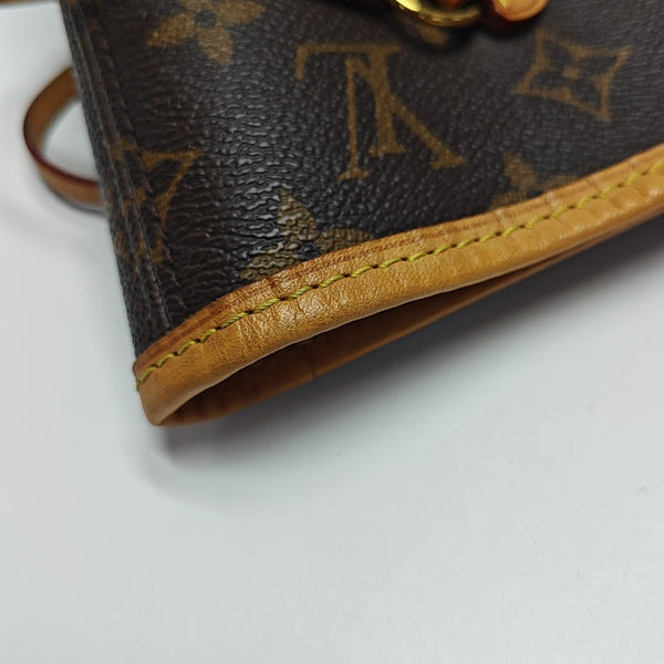 NEVERFULL MM Monogram Coated Canvas Brown