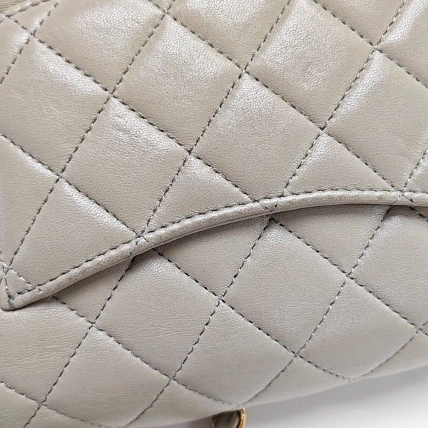 CLASSIC FLAP Mini Quilted Lambskin Gray