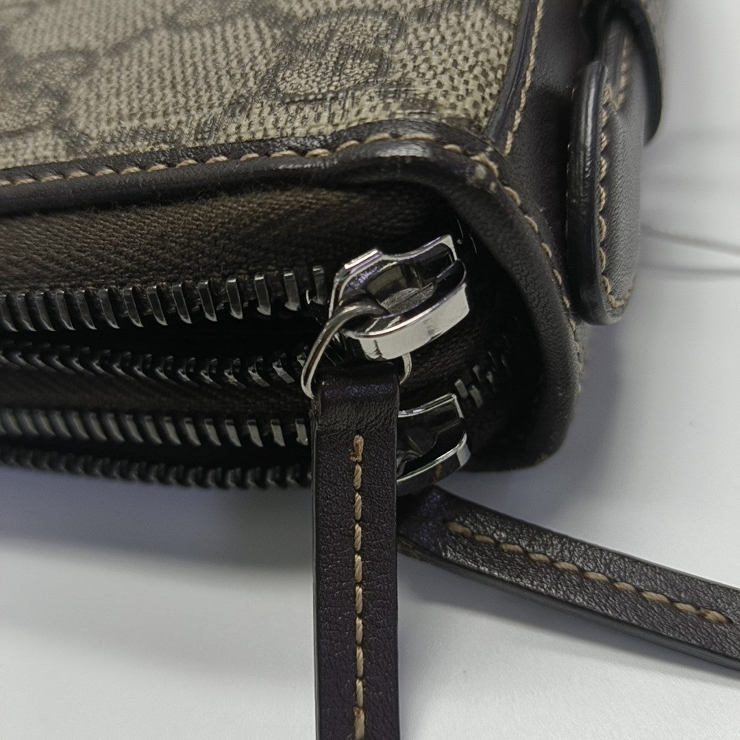 GG Supreme Monogram Coated Canvas Brown