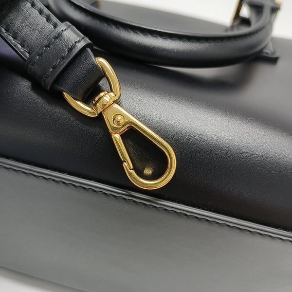 Calfskin Shoulder Bag Black