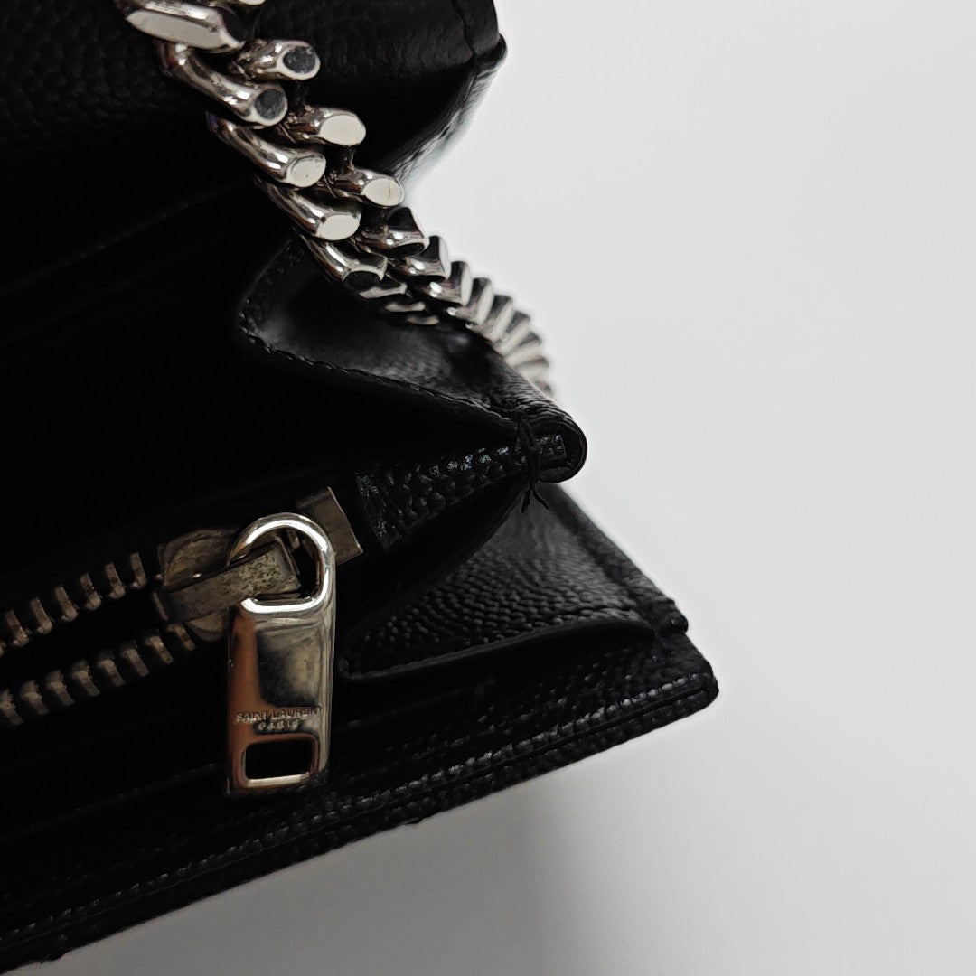 MONOGRAM Medium Chevron Calfskin Black
