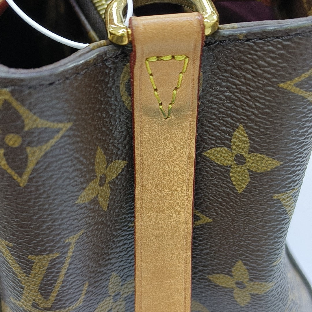 MONTAIGNE Monogram Coated Canvas Brown