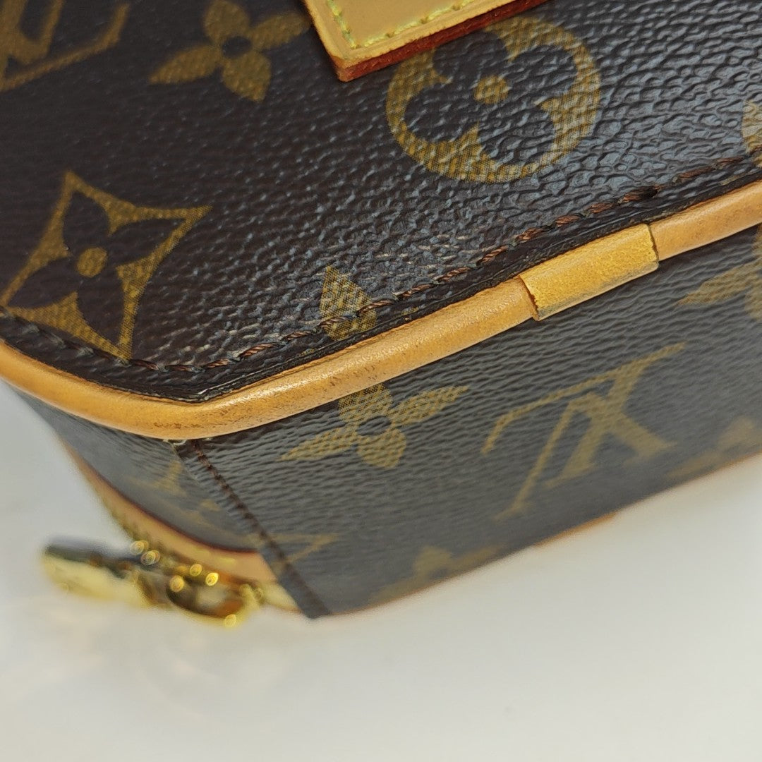 BOITE CHAPEAU Mini Monogram Coated Canvas Brown