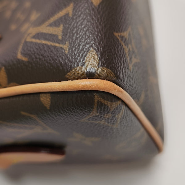 SPEEDY 20 Monogram Coated Canvas Brown