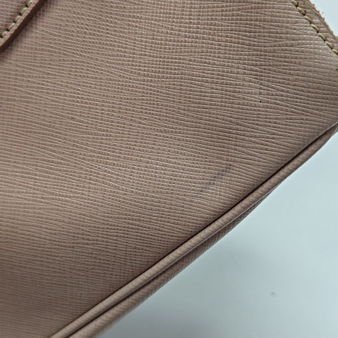 Galleria Large Saffiano Calfskin Pink