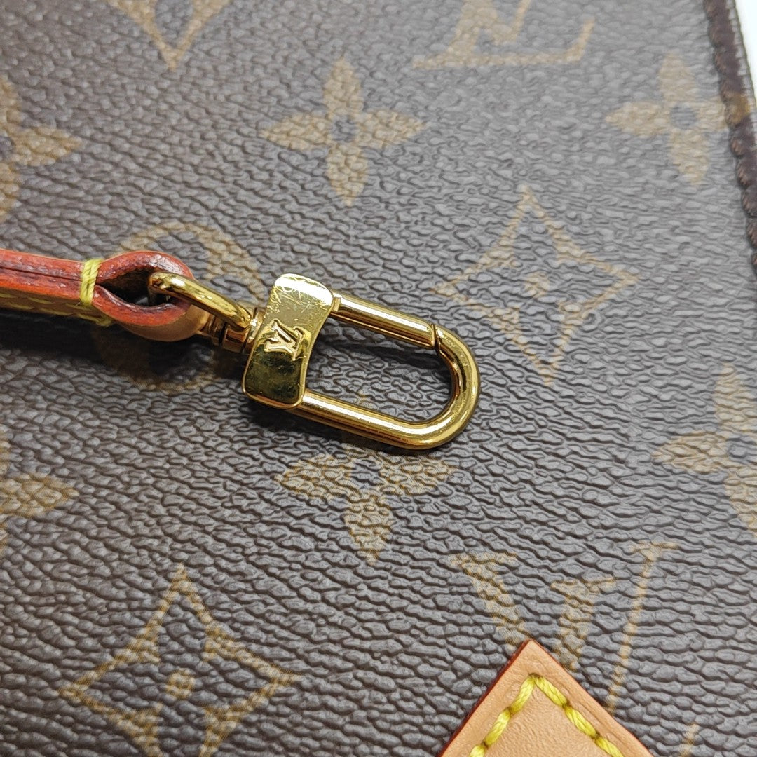 SAC PLAT Mini Monogram Coated Canvas Brown