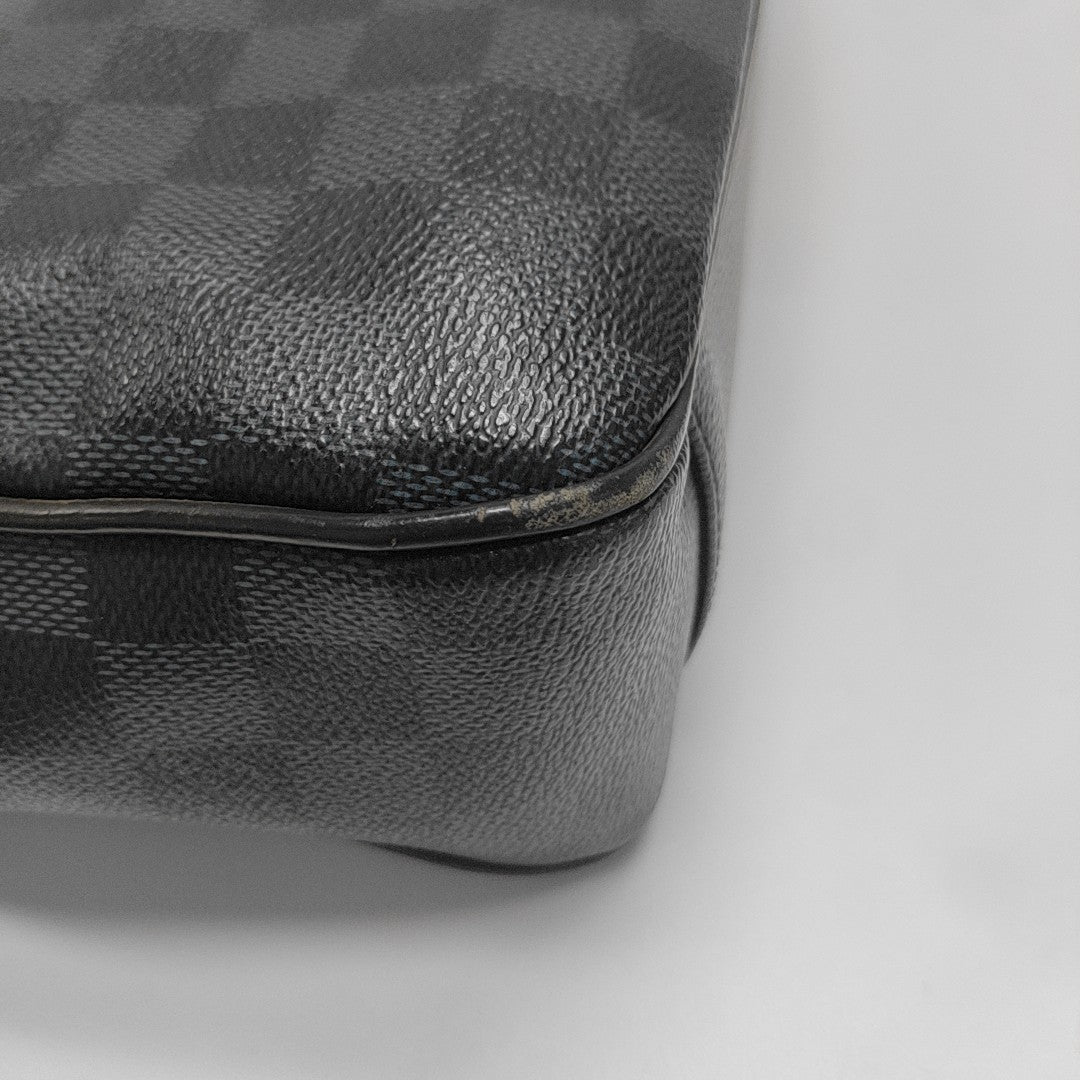 PORTE-DOCUMENTS Damier Coated Canvas Blue