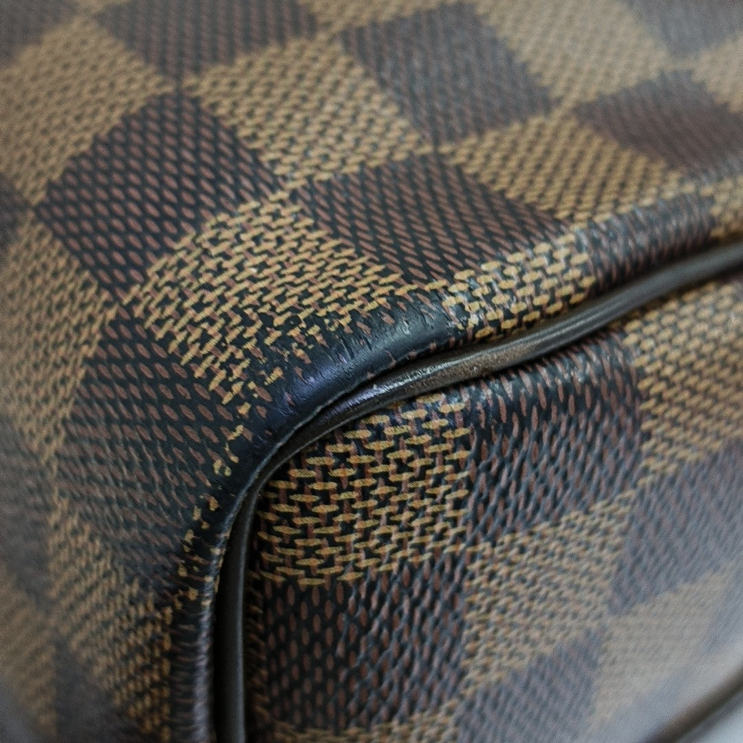 SPEEDY 25 Damier Ebene Coated Canvas Brown
