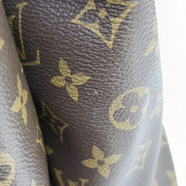 OLYMPE Monogram Coated Canvas Brown