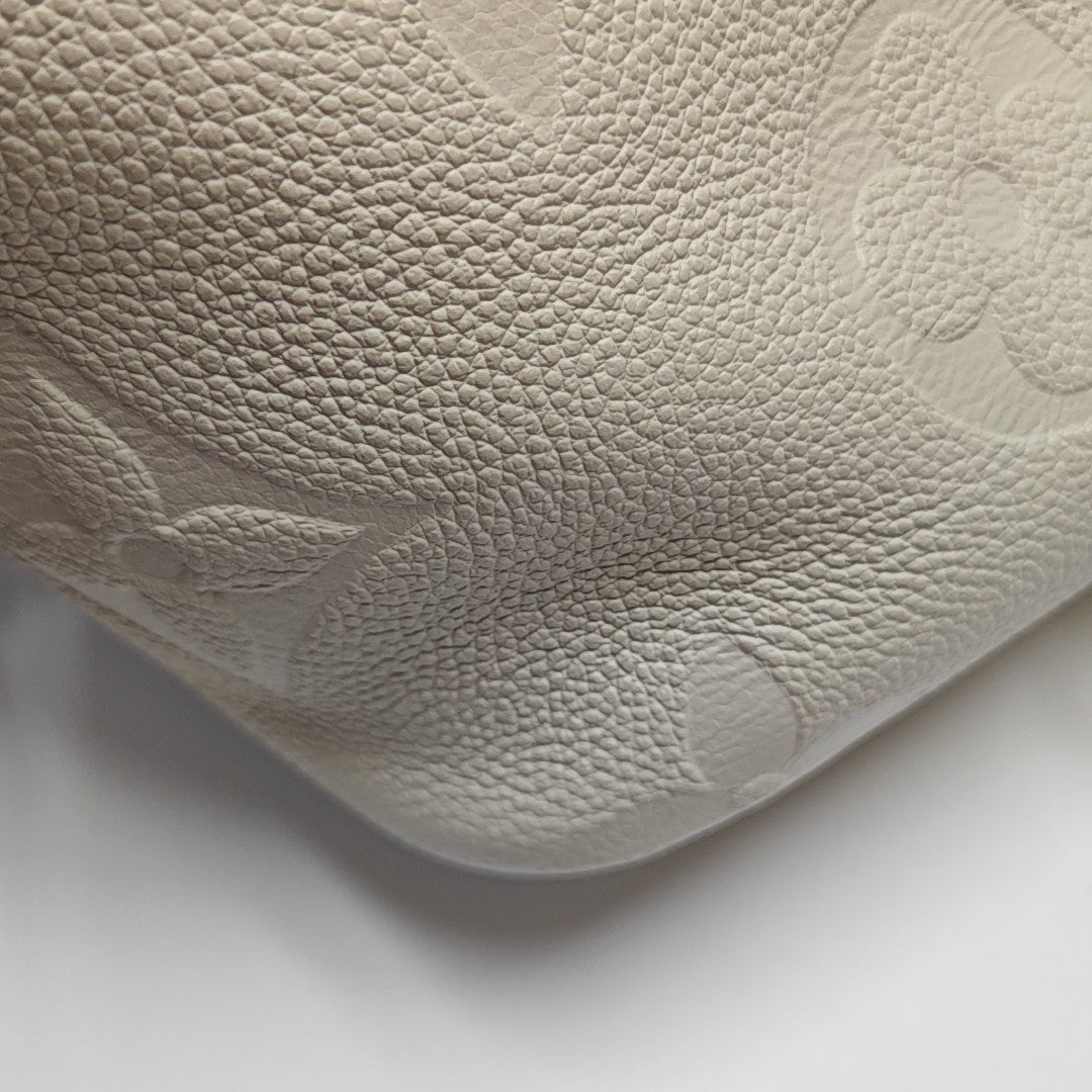 NEVERFULL MM Monogram Calfskin Beige