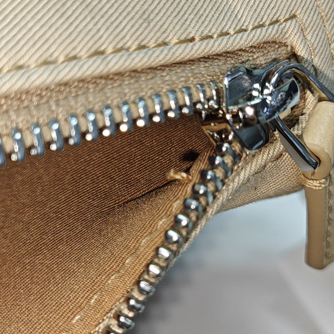 Canvas Top Handle Bag Small Beige