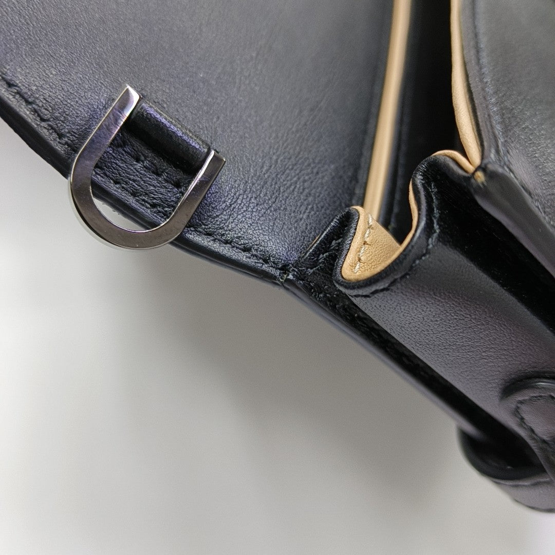 Calfskin Shoulder Bag Black