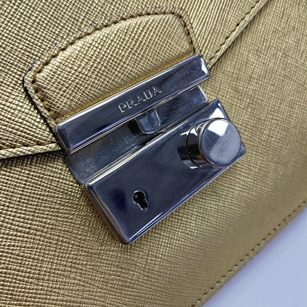 Sound Bag Saffiano Calfskin Gold