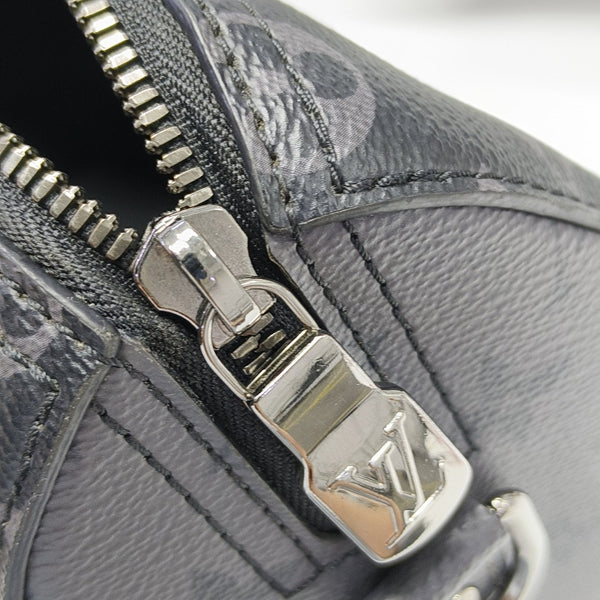 KEEPALL Monogram Coated Canvas Black