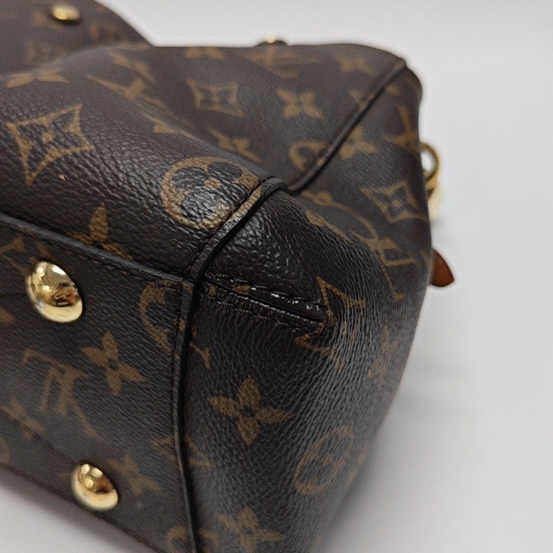 MONTAIGNE BB Monogram Coated Canvas Brown