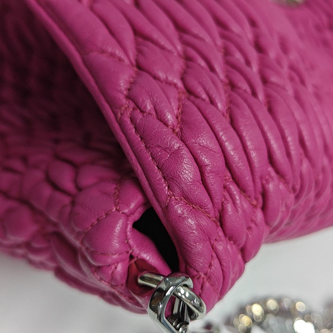 Crystal Quilted Lambskin Red